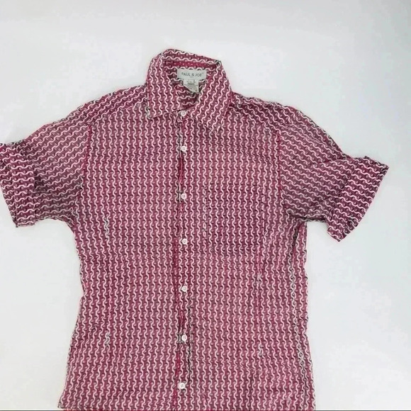 Paul & Joe Paris cotton cuff sleeve button down - Picture 1 of 8